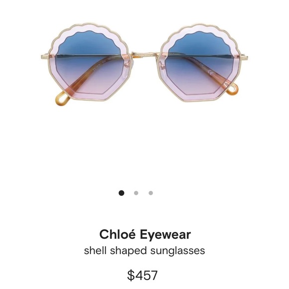 Chloe Accessories - Chloe shell shaped sunglasses